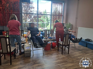 Policjanci i mieszkańcy oddali krew