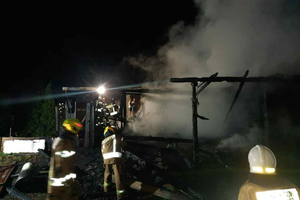 Pożar w miejscowości Piaski