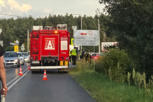 Pięć samochodów zderzyło się w miejscowości Suków-Papiernia