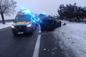 Wypadek na krajowej „dziewiątce”. Są utrudnienia