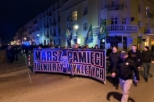 [FOTO] Marszem upamiętnili Żołnierzy Wyklętych