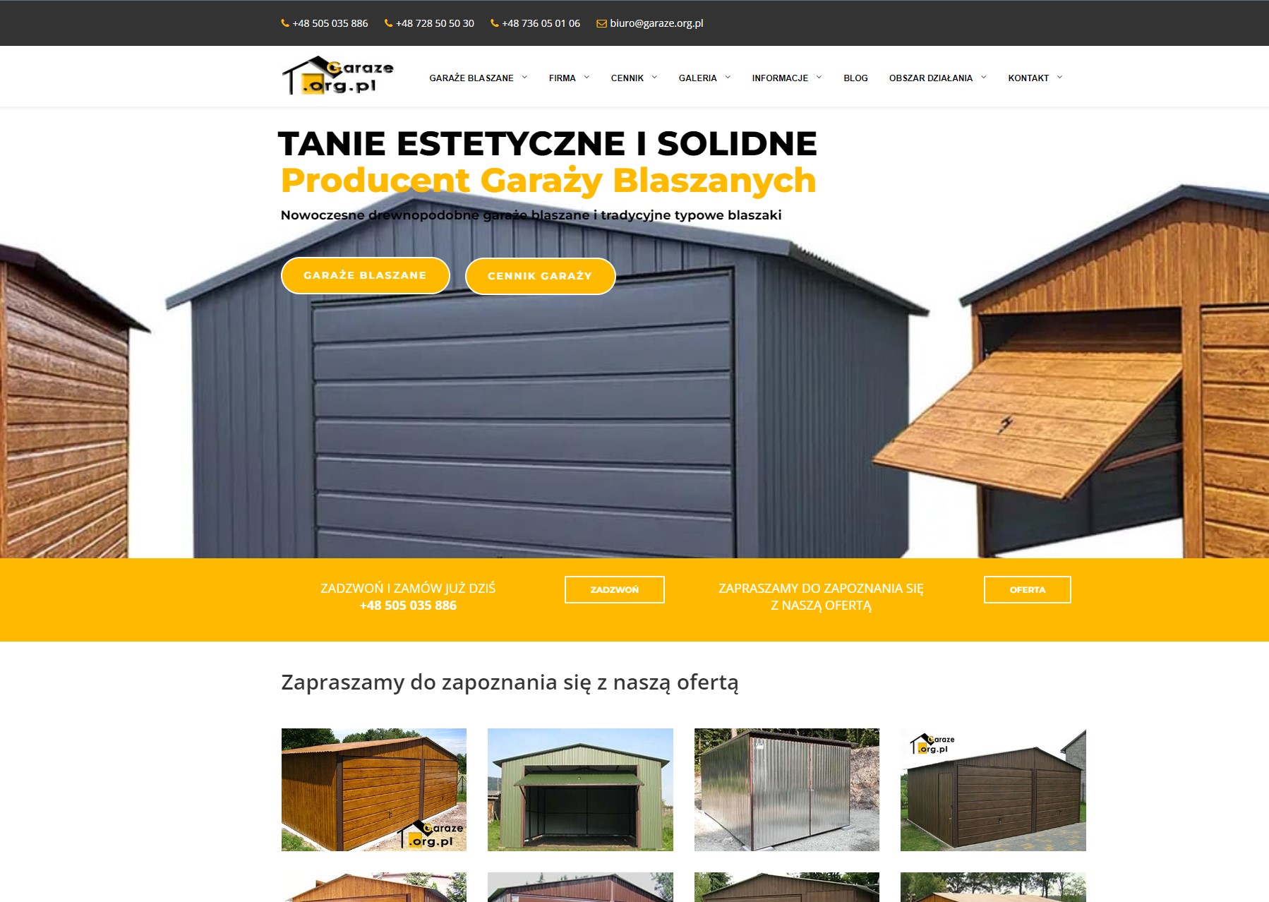 garaże blaszane świętokrzyskie Stalgar