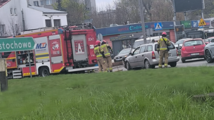 Kolizja na rondzie przy Żytniej 