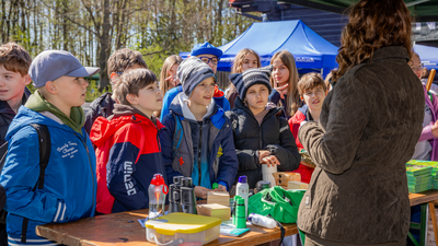 Piknik edukacyjny cieszył się ogromnym zainteresowaniem dzieci