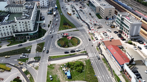 Przy dworcu powstanie tymczasowe rondo. Będą korki?