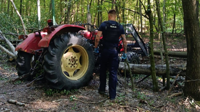 Tragiczny wypadek podczas prac w lesie. Nie żyje 28-latek