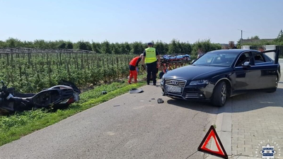 Koćmierzów: pijany motocyklista, poszukiwana pasażerka