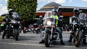 Kielce na trasie Literackiego Charytatywnego Rajdu Motocyklowego