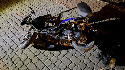 Motorowerzysta próbował uciec przed policją. W stanie ciężkim trafił do szpitala
